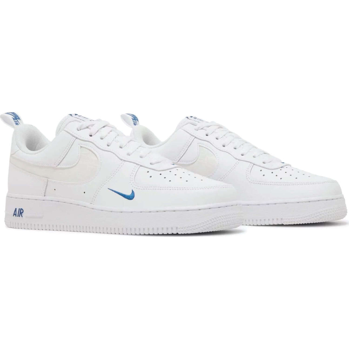 Air Force 1 ’07 LV8 ‘Reflective Swoosh – White Dark Marina Blue’