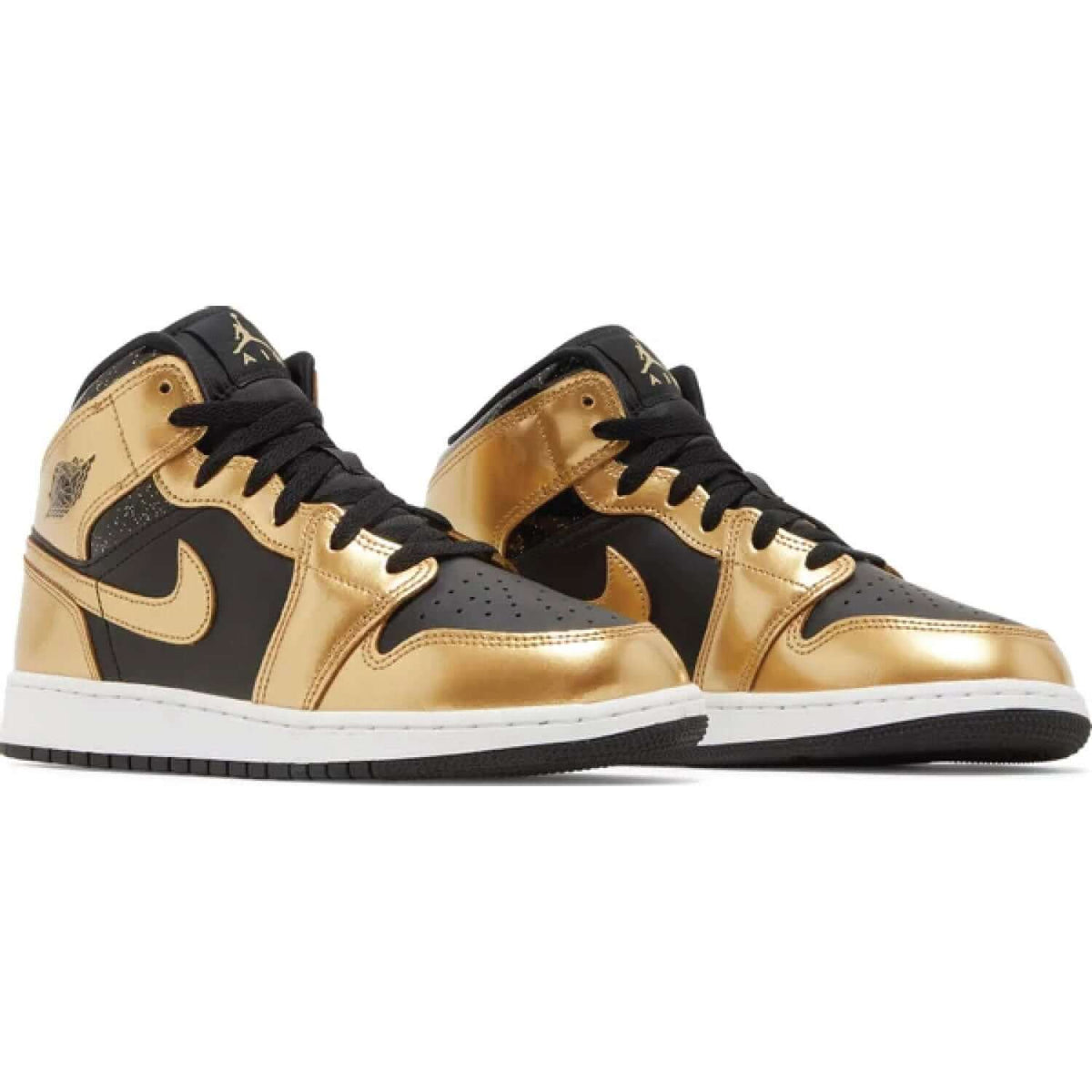 Air Jordan 1 Mid SE GS ‘Metallic Gold Black’
