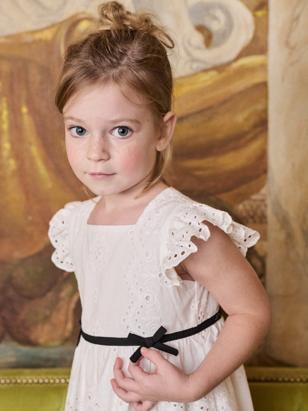 Nicky Hilton x La Coqueta Ivory Edie Girl Dress