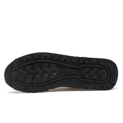 Suede Leather Men Running Shoes
