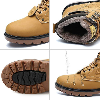 Fur Mens Winter Desert Boots