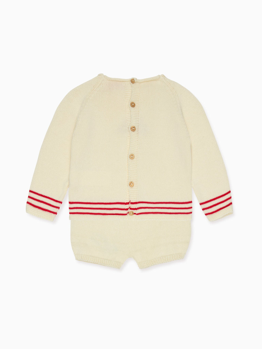 Red Stripe Ancla Cotton Baby Knitted Gift Box Set