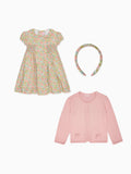 Arcadia Girl Dress, Arcona Girl Cardigan & Girl Wide Headband Outfit Bundle