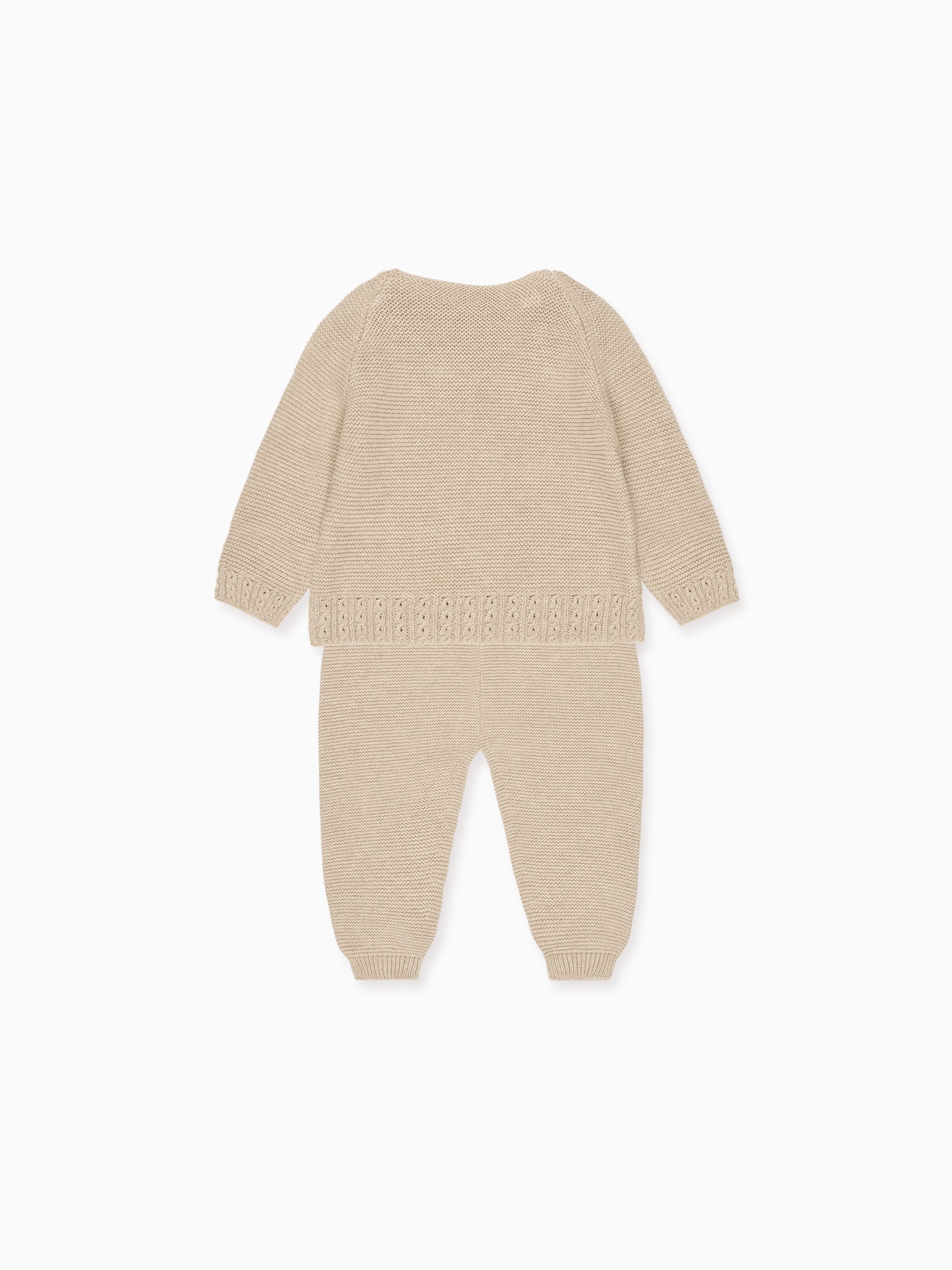 Taupe Bailey Cotton Baby Knitted Gift Box Set