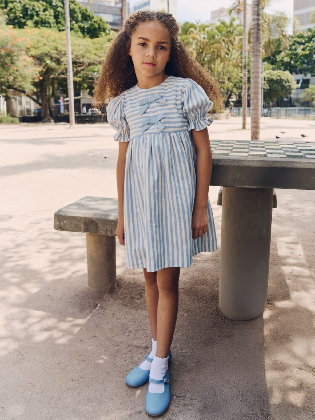 Luciana Girl Dress & Mateo Boy Shirt Outfit Bundle