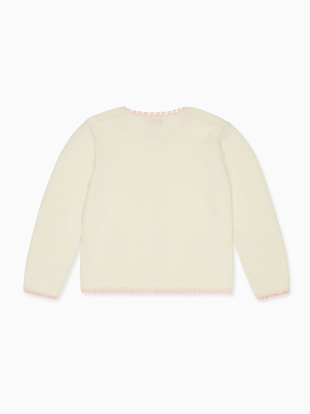 Nicky Hilton x La Coqueta Ivory Farrah Cotton Girl Cardigan