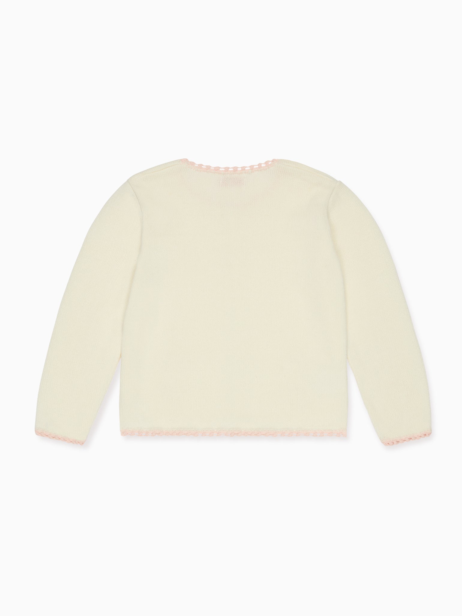 Nicky Hilton x La Coqueta Ivory Farrah Cotton Girl Cardigan