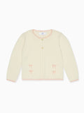 Nicky Hilton x La Coqueta Ivory Farrah Cotton Girl Cardigan