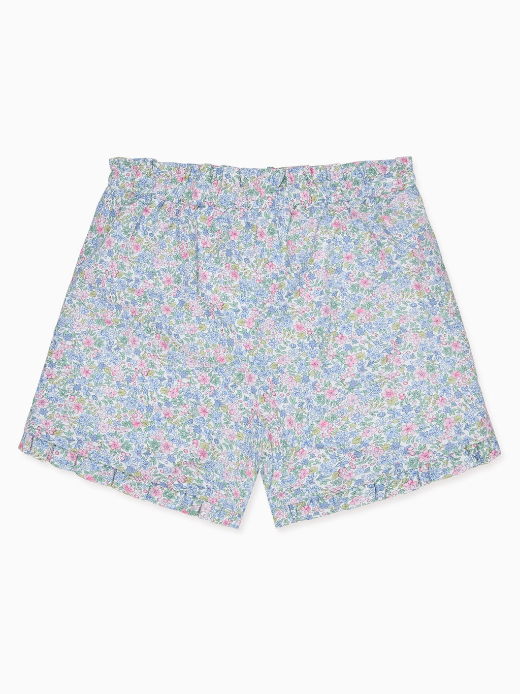 Florentina Girl Top, Flores Girl Shorts & Soft Ribbon Bow Clip Outfit Bundle