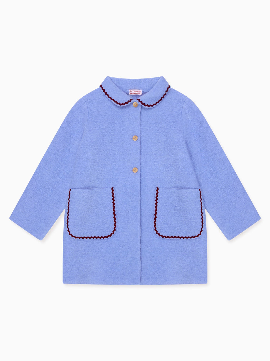 Dusty Blue Henrietta Girl Coat