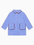 Dusty Blue Henrietta Girl Coat