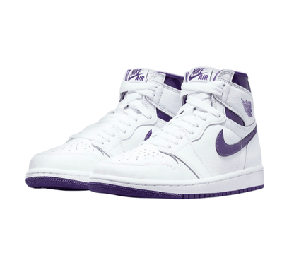 Air Jordan 1 Retro High OG White & Court Purple