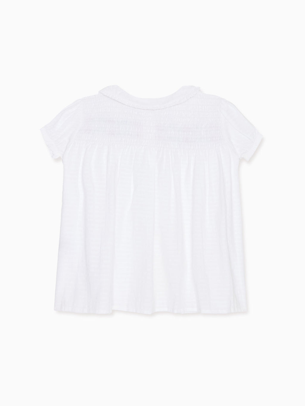 White Gingham Juana Girl Shirt