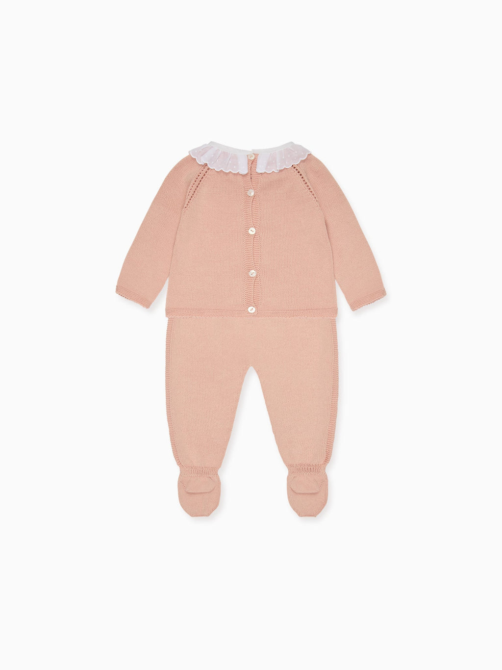 Dusty Pink Liliela Cotton Baby Girl Knitted Gift Box Set