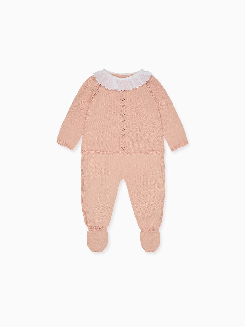 Dusty Pink Liliela Cotton Baby Girl Knitted Gift Box Set