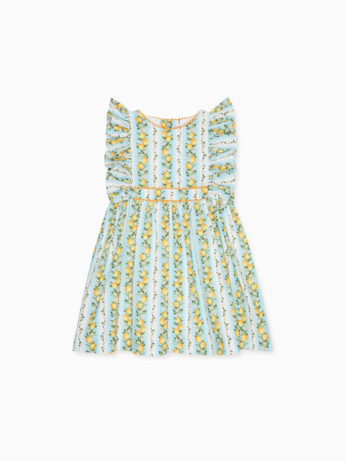 Blue Garland Limon Girl Dress