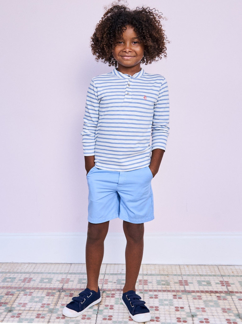 Blue Cortino Boy Shorts