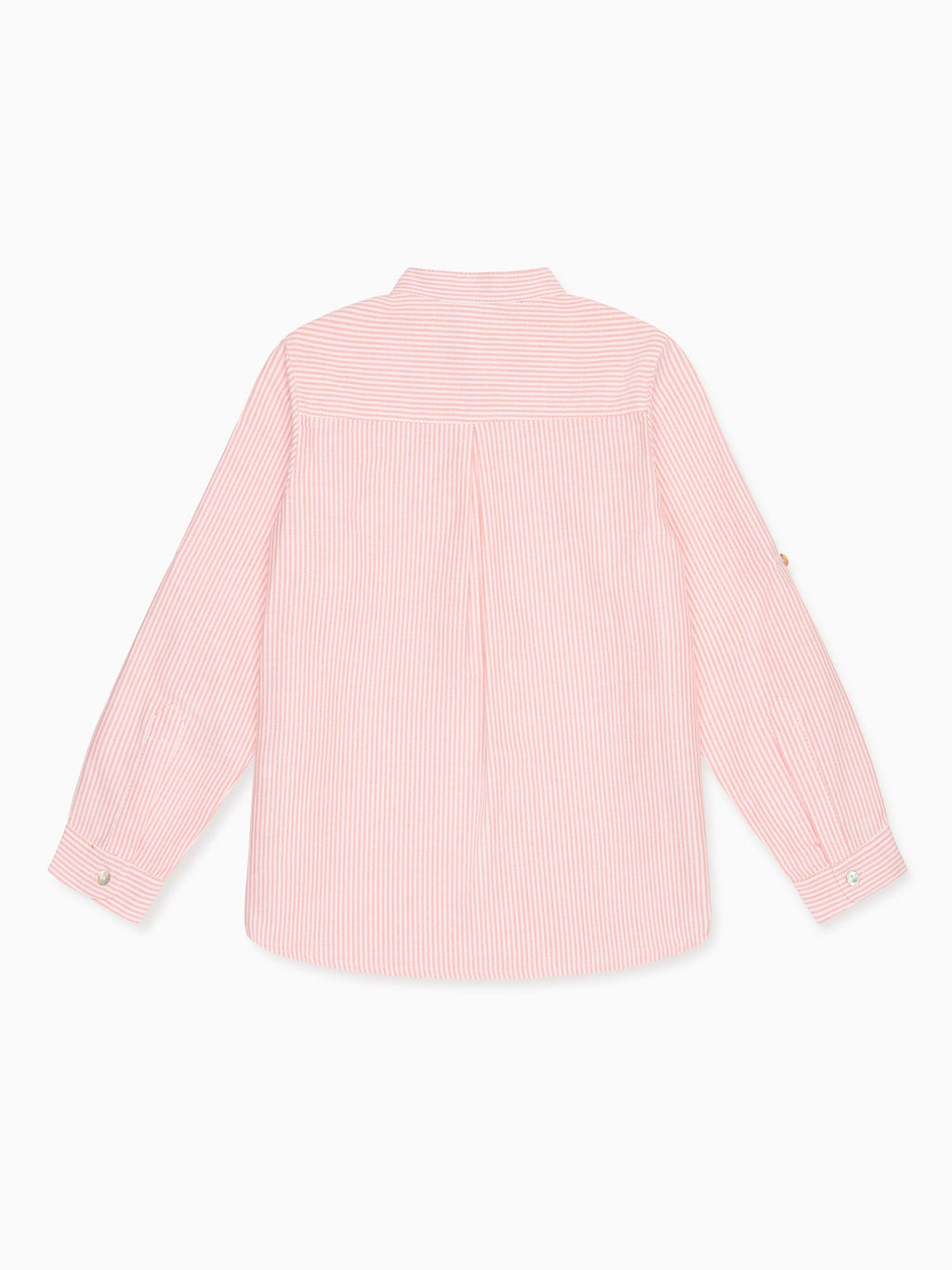 Orange Stripe Mateo Long Sleeve Boy Shirt