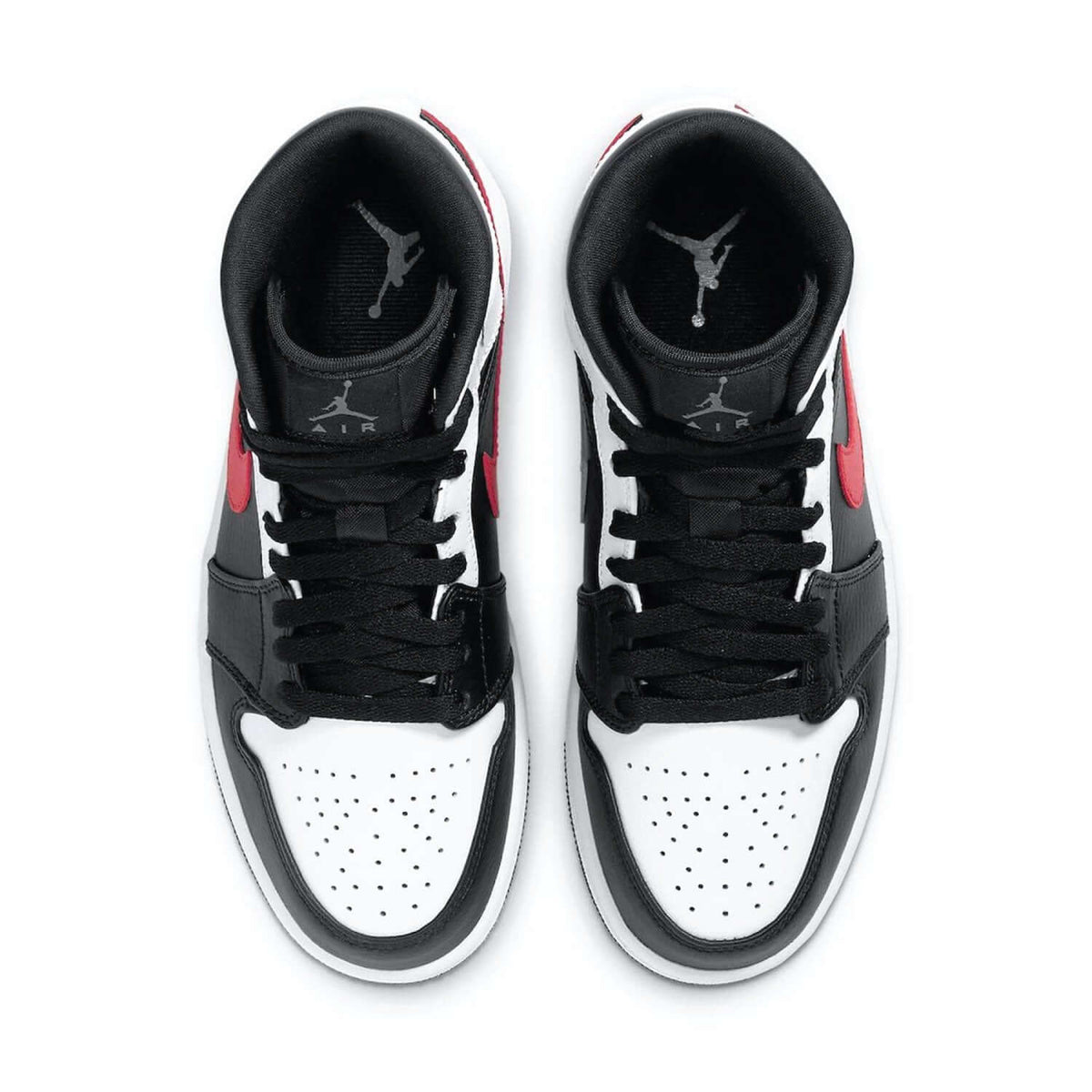 Air Jordan 1 Mid Black Chile Red White