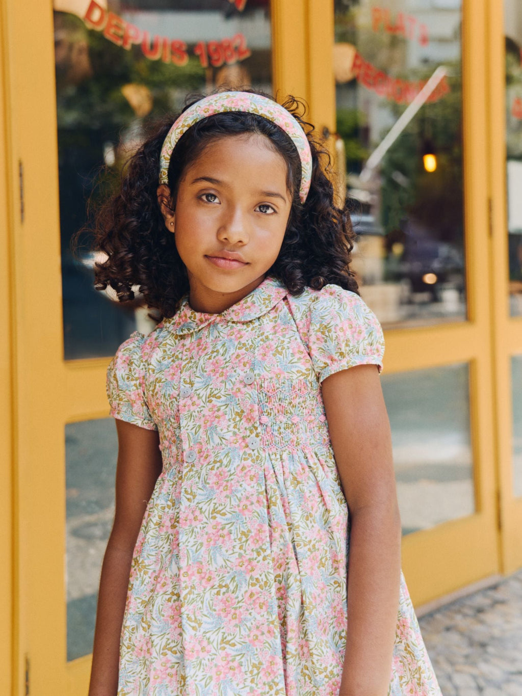 Arcadia Girl Dress, Arcona Girl Cardigan & Girl Wide Headband Outfit Bundle