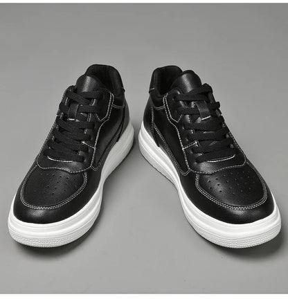 Men's Leather Elevator Sneakers – Height Increase 6cm / 8cm / 10cm