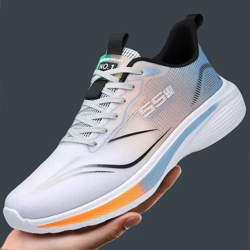 Men's Breathable Mesh Casual Sneakers – Non-Slip Soft Sole Running Shoes