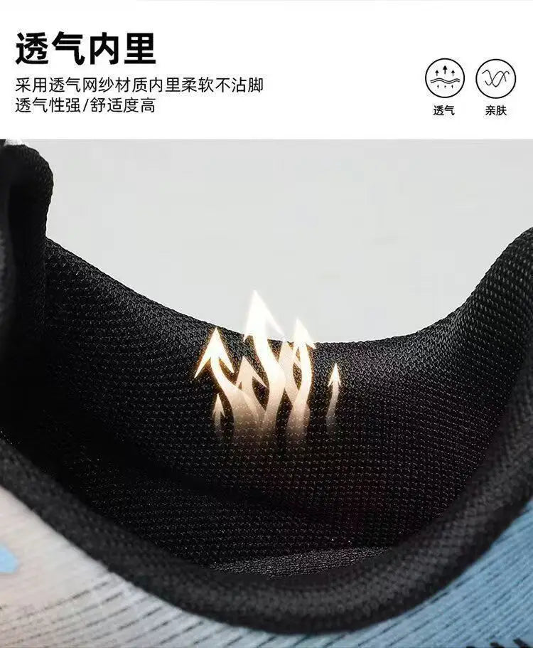 Men's Breathable Mesh Casual Sneakers – Non-Slip Soft Sole Running Shoes