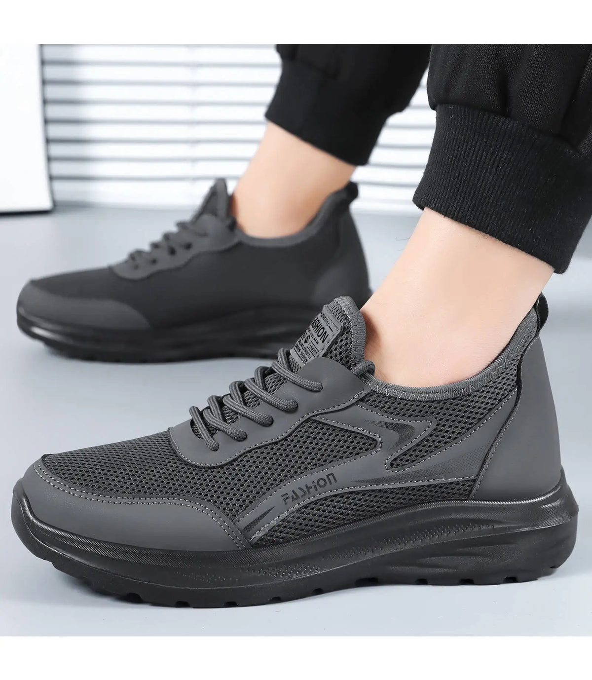 Men's Breathable Mesh Sneakers – Lightweight Sport Running Shoes