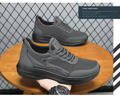 Men's Breathable Mesh Sneakers – Lightweight Sport Running Shoes
