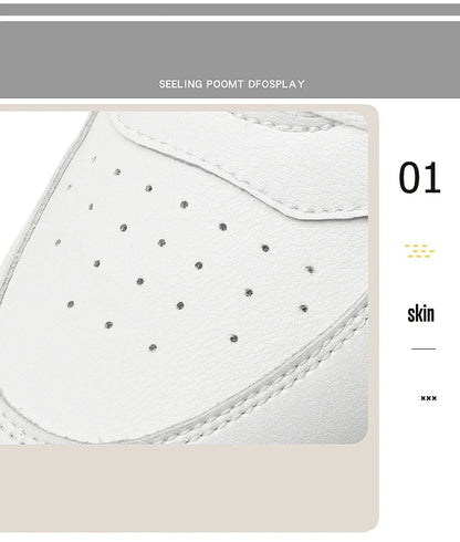 Men's Leather Elevator Sneakers – Height Increase 6cm / 8cm / 10cm