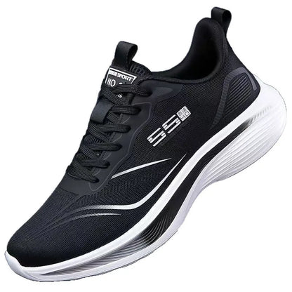 Men's Breathable Mesh Casual Sneakers – Non-Slip Soft Sole Running Shoes