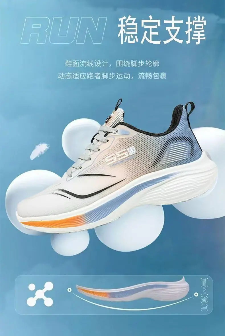 Men's Breathable Mesh Casual Sneakers – Non-Slip Soft Sole Running Shoes