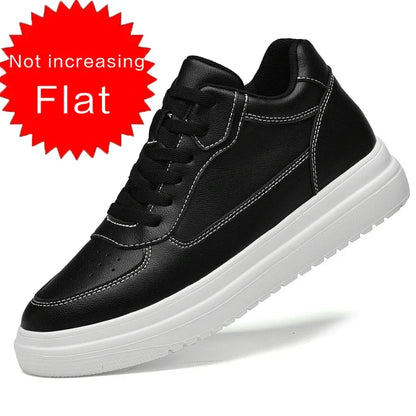 Men's Leather Elevator Sneakers – Height Increase 6cm / 8cm / 10cm
