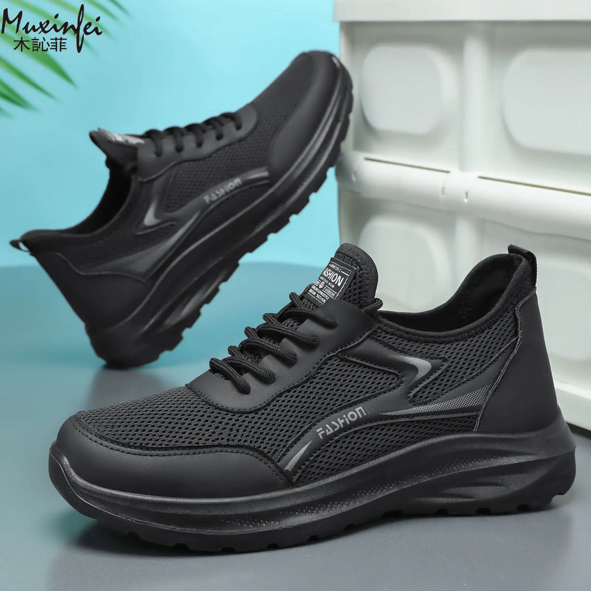 Men's Breathable Mesh Sneakers – Lightweight Sport Running Shoes