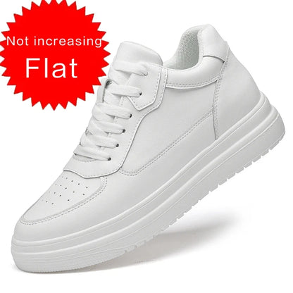 Men's Leather Elevator Sneakers – Height Increase 6cm / 8cm / 10cm