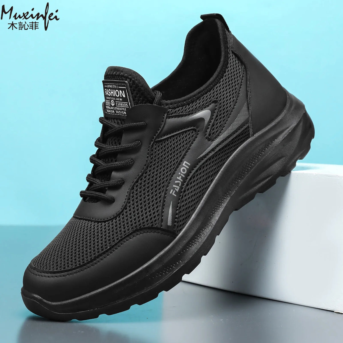Men's Breathable Mesh Sneakers – Lightweight Sport Running Shoes