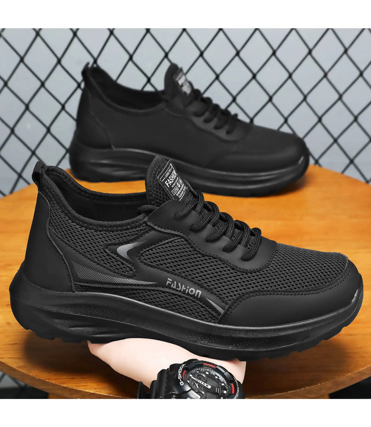 Men's Breathable Mesh Sneakers – Lightweight Sport Running Shoes