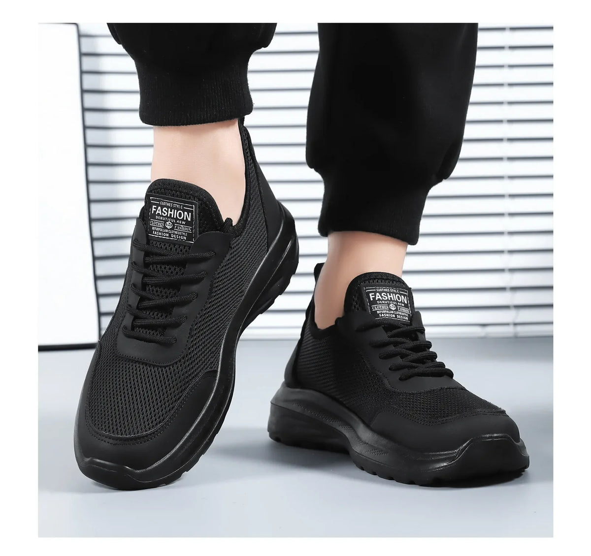 Men's Breathable Mesh Sneakers – Lightweight Sport Running Shoes