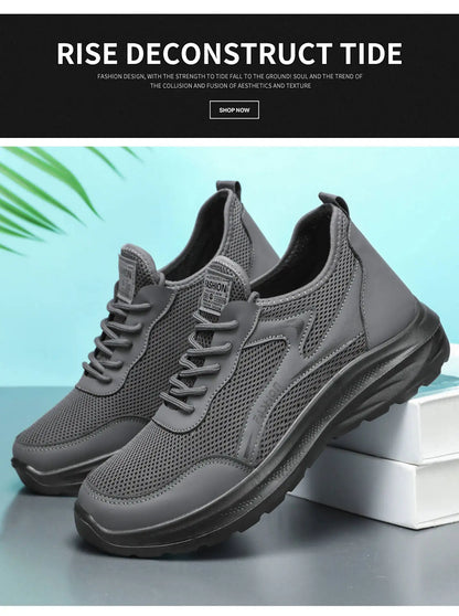 Men's Breathable Mesh Sneakers – Lightweight Sport Running Shoes