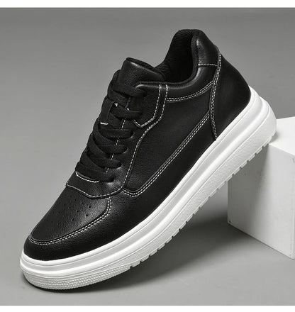 Men's Leather Elevator Sneakers – Height Increase 6cm / 8cm / 10cm