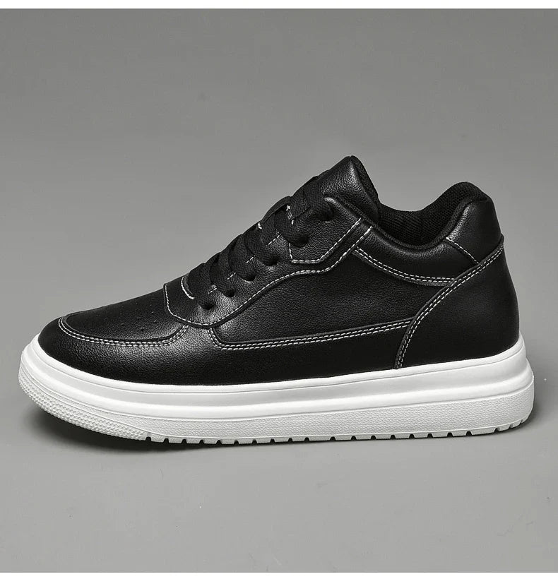 Men's Leather Elevator Sneakers – Height Increase 6cm / 8cm / 10cm