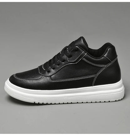 Men's Leather Elevator Sneakers – Height Increase 6cm / 8cm / 10cm