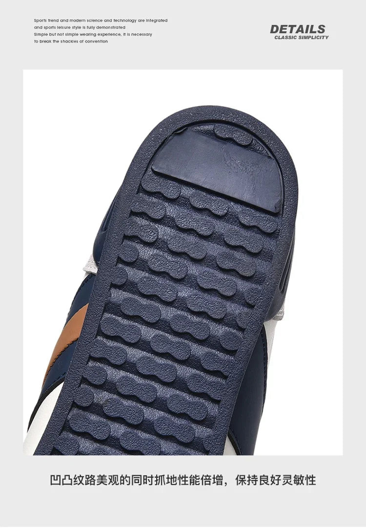 Men's Retro Flat Sole Sneakers – Vintage Casual Shoes (Black/Gray)