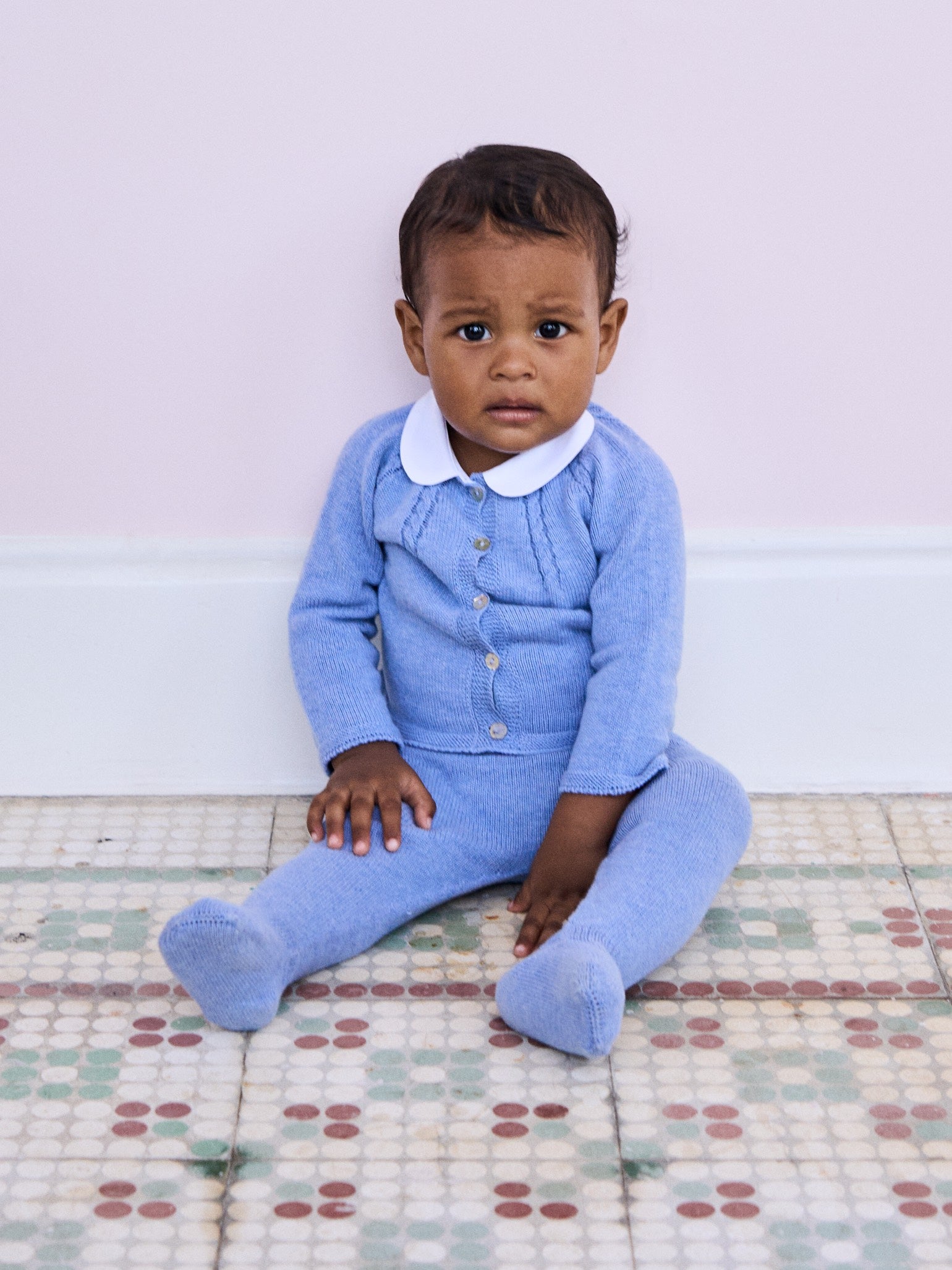 Blue Samson Cotton Baby Knitted Gift Box Set