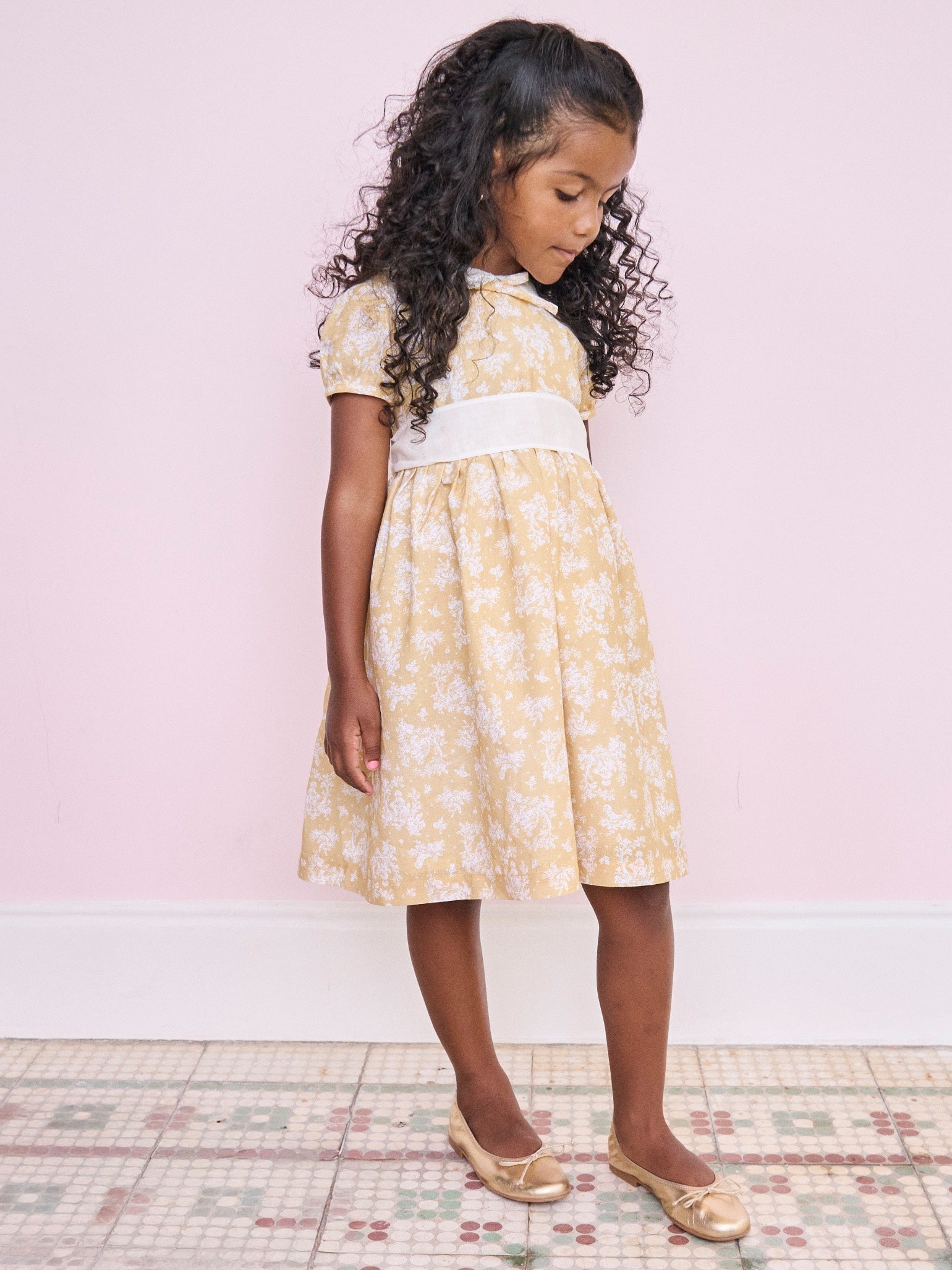 Sara Girl Dress & Abril Baby Romper Outfit Bundle