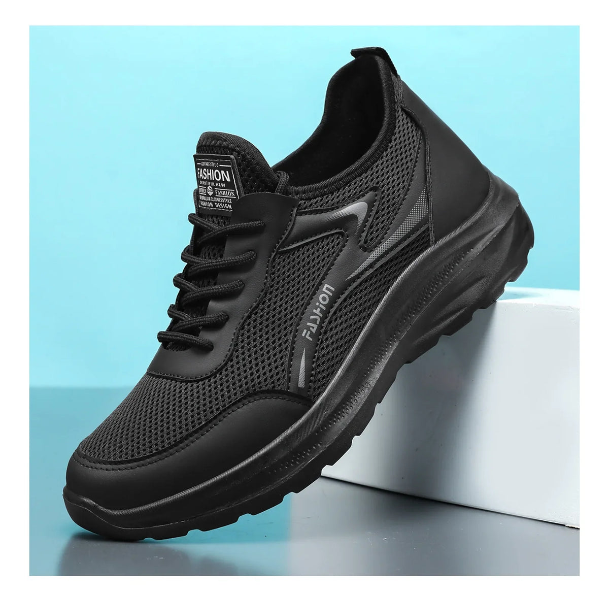 Men's Breathable Mesh Sneakers – Lightweight Sport Running Shoes