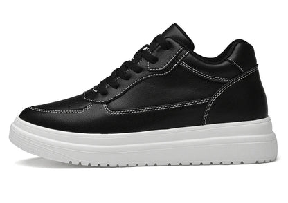 Men's Leather Elevator Sneakers – Height Increase 6cm / 8cm / 10cm