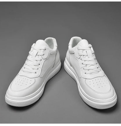 Men's Leather Elevator Sneakers – Height Increase 6cm / 8cm / 10cm