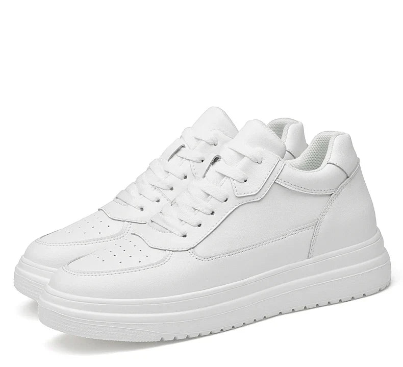Men's Leather Elevator Sneakers – Height Increase 6cm / 8cm / 10cm