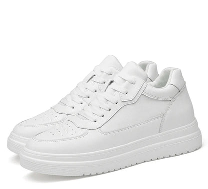 Men's Leather Elevator Sneakers – Height Increase 6cm / 8cm / 10cm